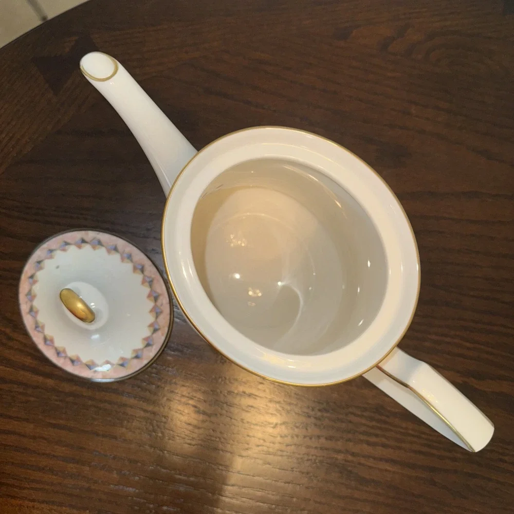 Noritake Fine China Momentum 7734 Teapot with Lid Replacement *READ